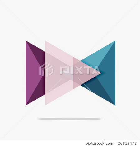 Blank triangle layout business template Blank triangle layout business template 26813478