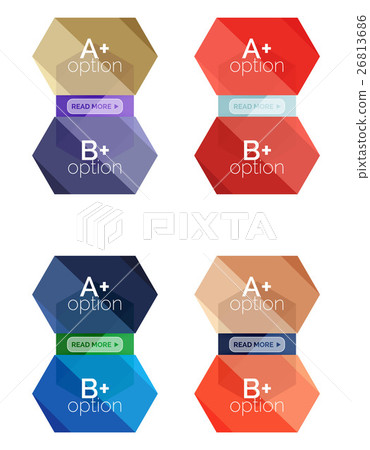 Geometric option infographic templates-插圖素材 [26813686] - PIXTA圖庫