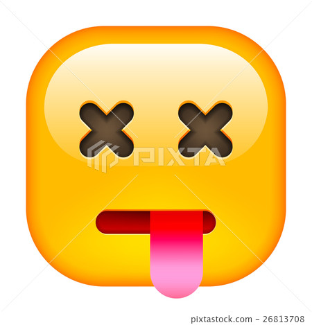 Dead Emoticon with Tongue 26813708