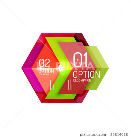 Creative paper geometric business infographic 26814018