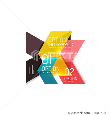 Creative paper geometric business infographic Creative paper geometric business infographic 26814019