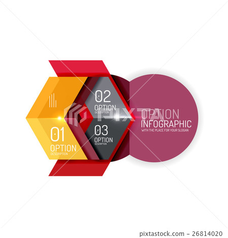 Creative paper geometric business infographic Creative paper geometric business infographic 26814020