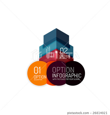 Creative paper geometric business infographic Creative paper geometric business infographic 26814021