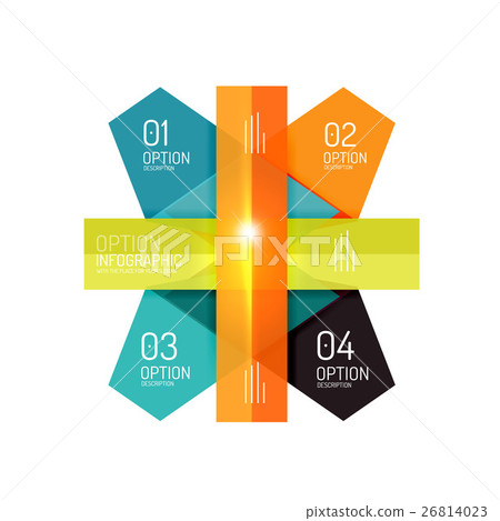 Creative paper geometric business infographic Creative paper geometric business infographic 26814023