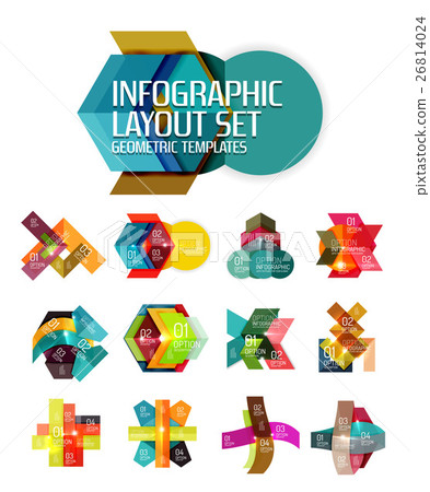Creative paper geometric business infographic Creative paper geometric business infographic 26814024