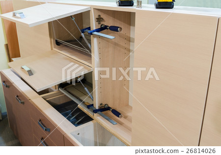 Assembling of furniture closeup Assembling of furniture closeup 26814026