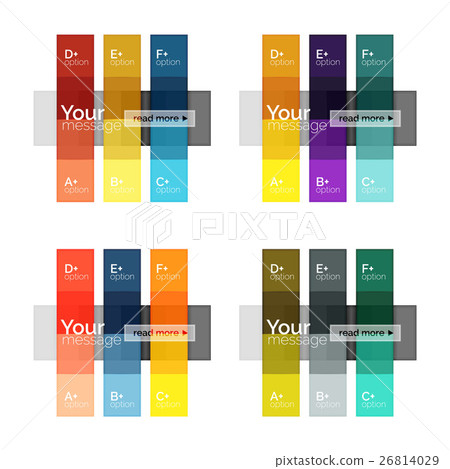 Vector color stripes infographics templates Vector color stripes infographics templates 26814029