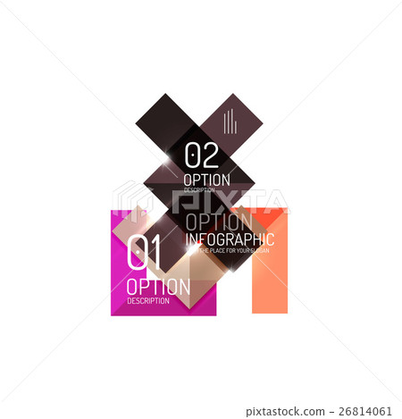 Vector geometric infographic template 26814061