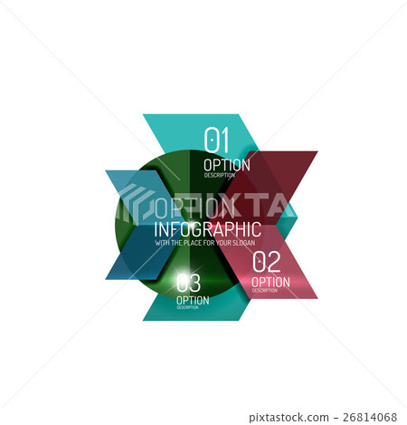 Vector geometric infographic template Vector geometric infographic template 26814068