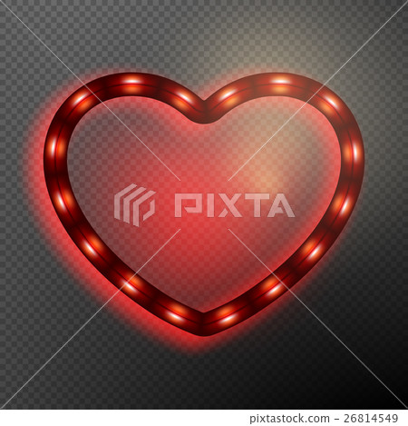 Valentine s Day neon heart. EPS 10 Valentine s Day neon heart. EPS 10 26814549