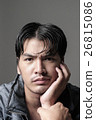 Portrait of Asian man in the jacket - Head shot 26815086