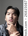 Portrait of Asian man in the jacket - Head shot 26815087