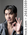 Portrait of Asian man in the jacket - Head shot 26815089
