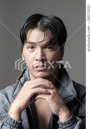 Portrait of Asian man in the jacket - Head shot 26815091
