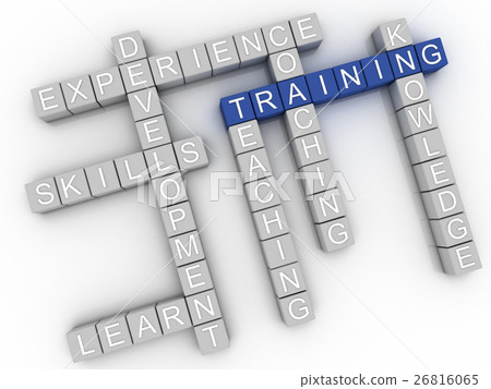 3d image Training issues concept word cloud 26816065