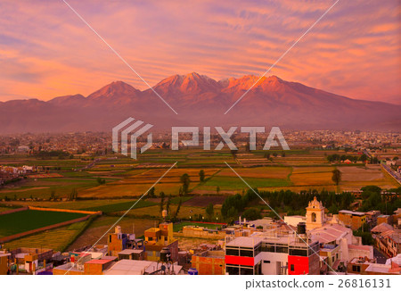 View from Sachaca District, Arequipa Peru. View from Sachaca District, Arequipa Peru. 26816131