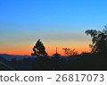 Horyu-ji Temple _ dusk _ gradation 26817073