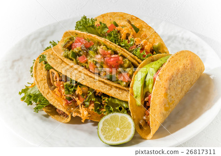 炸玉米餅設置墨西哥食物墨西哥食物炸玉米餅 26817311