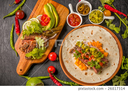 Taco set Mexican food Mexican food tacos 26817314