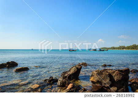 Rocks with the beach. Rocks with the beach. 26818992