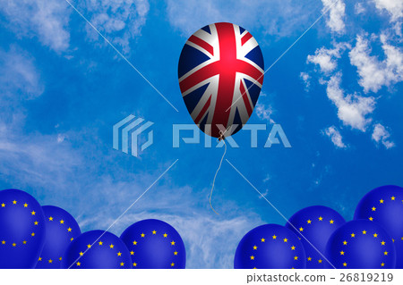 Balloon with the flag of the United Kingdom Balloon with the flag of the United Kingdom 26819219