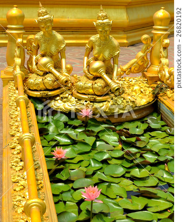 golden thai fairy statue 26820192