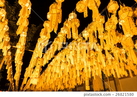 The line of Lantern in Loy krathong festival.  26821580