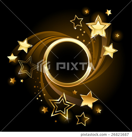 round banner with stars round banner with stars 26821687