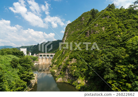 Yabinjin dam cliff Niigata prefecture Uonuma city 26822662