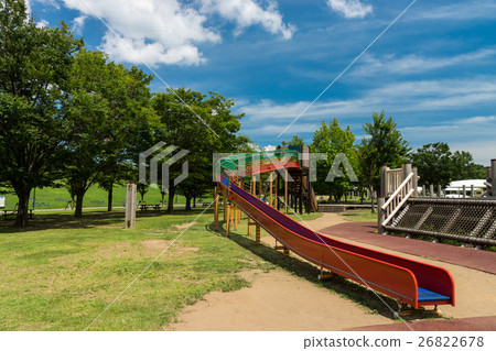 Echigo hillside park slide Niigata prefecture Nagaoka city Echigo hillside park slide Niigata prefecture Nagaoka city 26822678