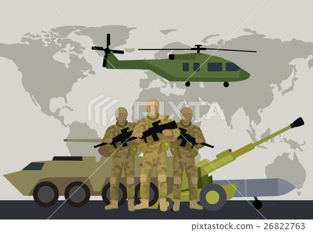 Armed Forces Vector Concept in Flat Design 26822763