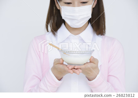Female Yogurt Prevention Health Care Diet Lifestyle Habit Disease Hay Fever Business Woman Female Yogurt Prevention Health Care Diet Lifestyle Habit Disease Hay Fever Business Woman 26823812