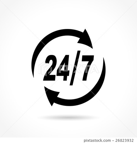 everytime icon on white background 26823932