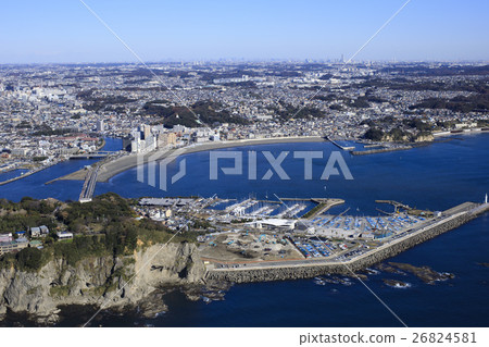 Enoshima over the sky / aerial photograph 26824581