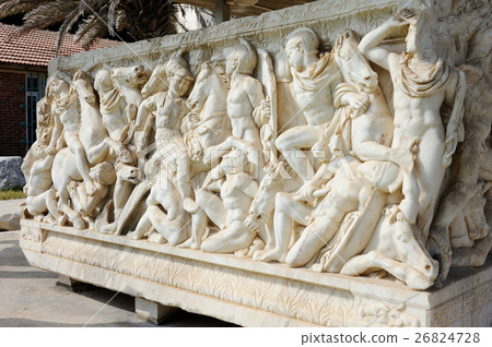 Yard of sarcophagi in Ashkelon 26824728