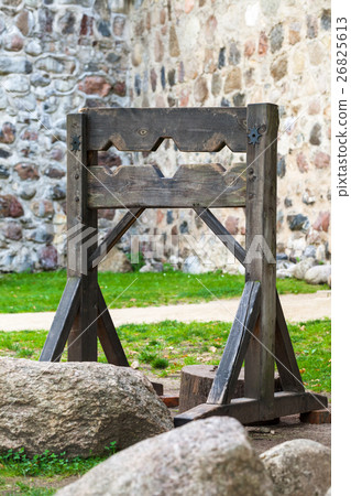 Wooden medieval torture device Wooden medieval torture device 26825613
