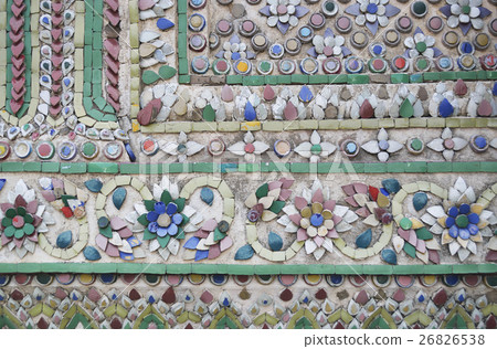 Tile Art of Thai Pagoda at Grand Palace Tile Art of Thai Pagoda at Grand Palace 26826538