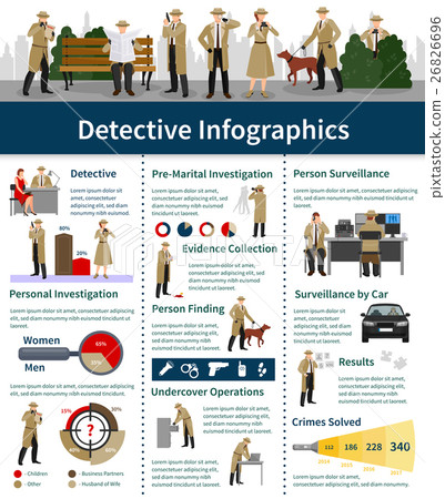 Spy Flat Infographics 26826696
