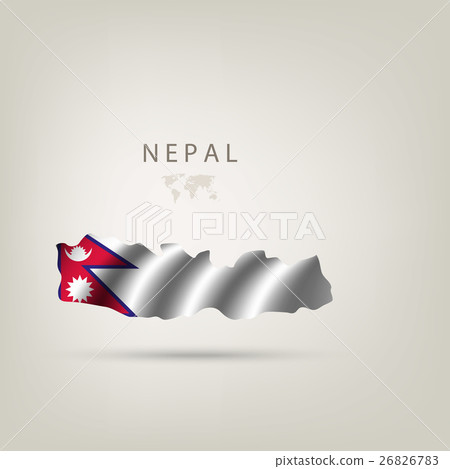 Illustrations of the world with flags and capitals 26826783