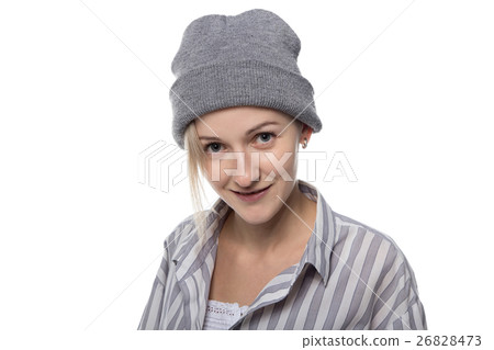 Blond woman with headdress Blond woman with headdress 26828473