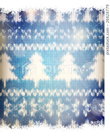 Knitted Invitation Christmas party. EPS 10 Knitted Invitation Christmas party. EPS 10 26828779