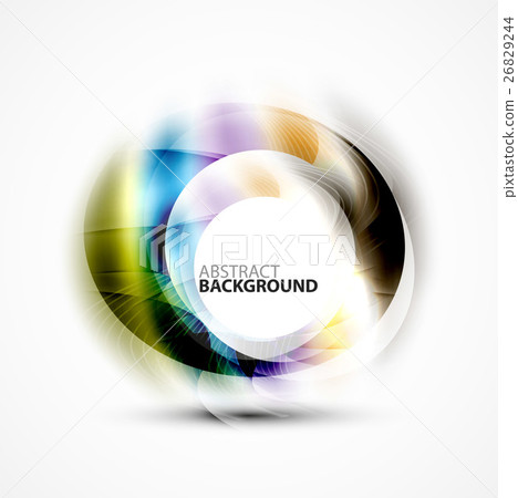 Colorful abstract circle banner 26829244
