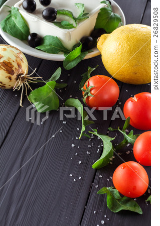 Ingredients for cooking Greek salad 26829508