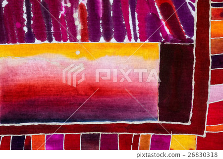 Colorful abstraction, fragment, hot batik Colorful abstraction, fragment, hot batik 26830318