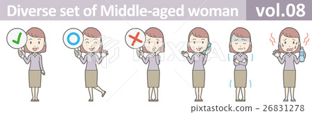 一名中年婦女穿著裙子vol.08 26831278