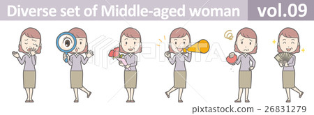 A middle-aged woman wearing a skirt vol.09 26831279