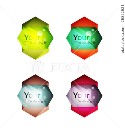 Vector shiny blank web option boxes 26832621