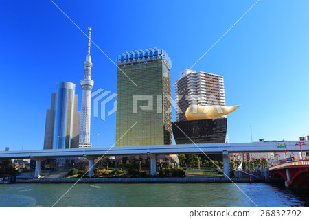 Tokyo Sky Tree and Sumida Ward Office and Asahi Breweries 26832792