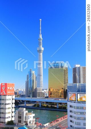 東京晴空塔和隅田區政府和朝日啤酒廠 東京晴空塔和隅田區政府和朝日啤酒廠 26832800