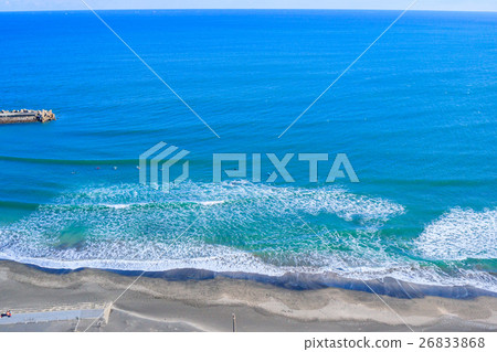 Aerial view of Ichinomiya Beach area near Chiba prefecture Ichinomiya 26833868